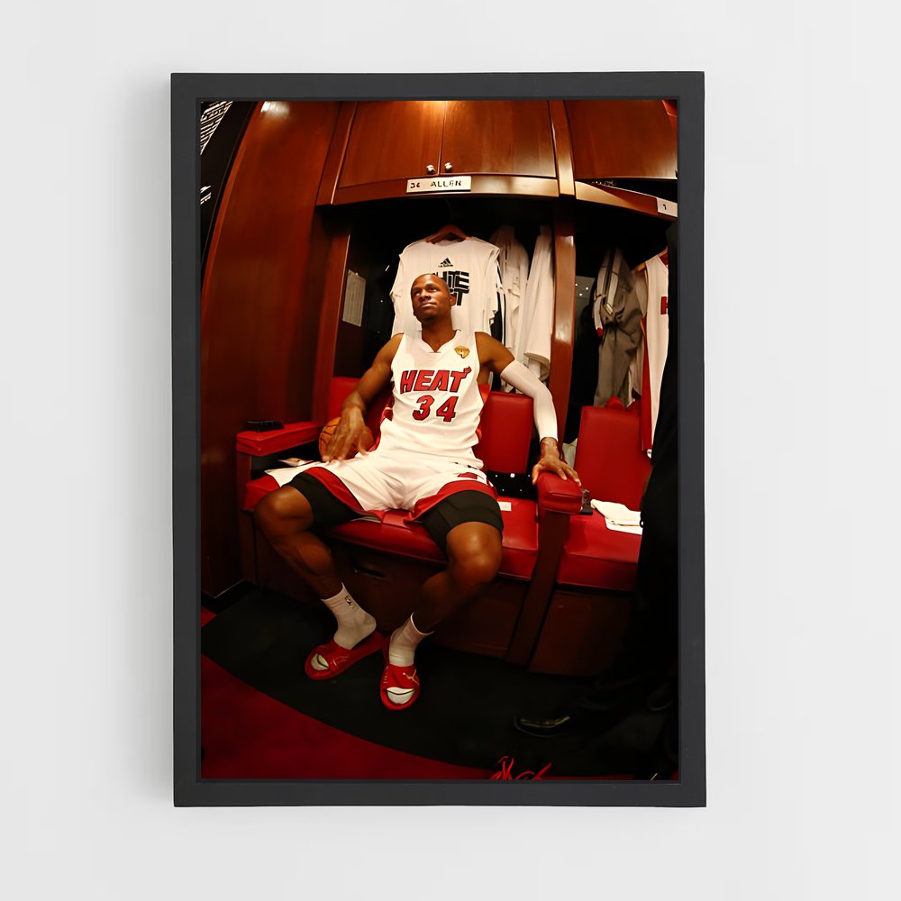 Poster Ray de allen – affiche Basketball (vue 2)